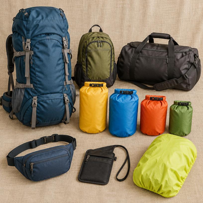 Illustrative backpacks & travel bags